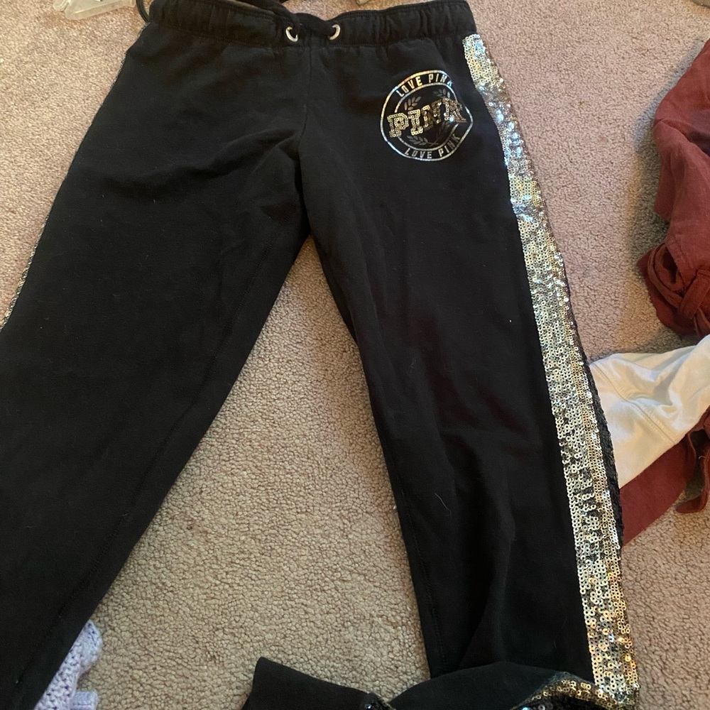 PINK sequence sweatpants